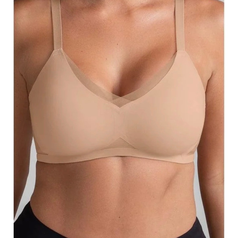 Honeylove LiftWear Crossover Bra Women's 1X Nude Wireless